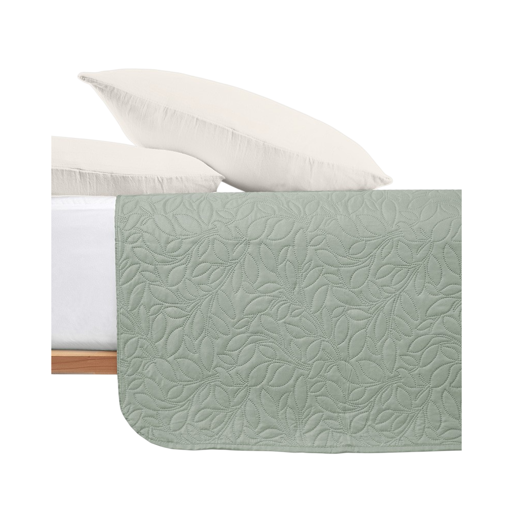 COLCHA BOUTI DUNA 180X260 VERDE MAR UNIDAD