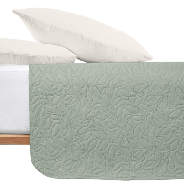 COLCHA BOUTI DUNA 180X260 VERDE MAR UNIDAD