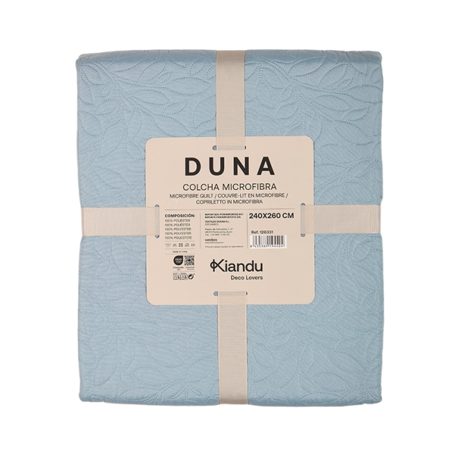 COLCHA BOUTI DUNA 240X260 AZUL UNIDAD
