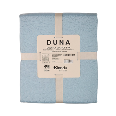 COLCHA BOUTI DUNA 240X260 AZUL UNIDAD