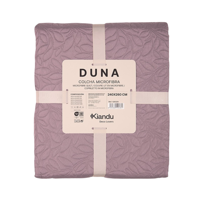 COLCHA BOUTI DUNA 240X260 MALVA UNIDAD