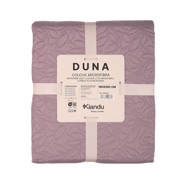 COLCHA BOUTI DUNA 180X260 MALVA UNIDAD