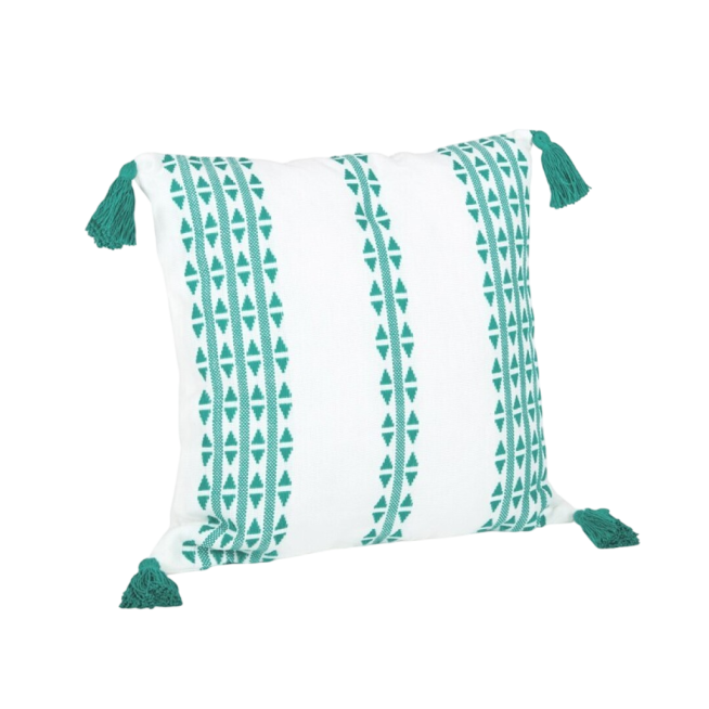FUNDA COJIN 40X40 BORLA ESMERALDA UNIDAD