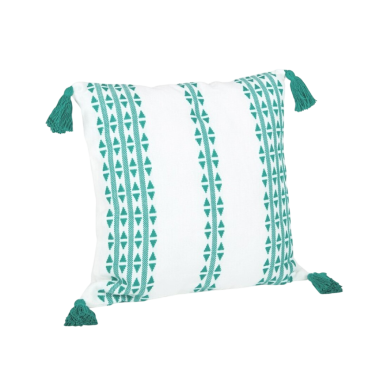 FUNDA COJIN 40X40 BORLA ESMERALDA UNIDAD