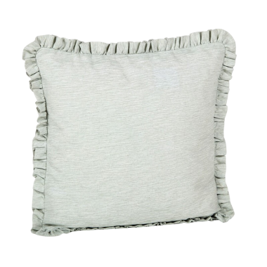 FUNDA COJIN 40X40 VOLANTE VERDE MAR UNIDAD