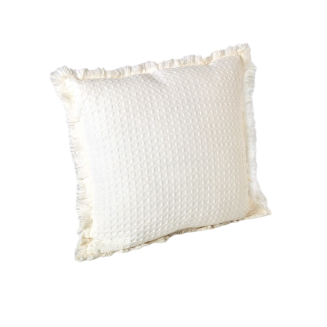 COJIN WAFFLE 45X45 COLOR CRUDO UNIDAD