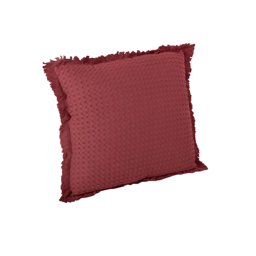 COJIN WAFFLE 45X45 COLOR BURDEOS UNIDAD