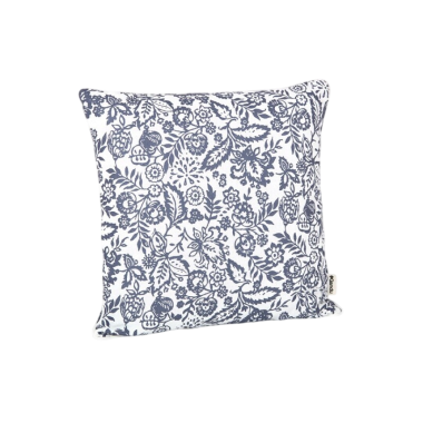 COJIN CHIC 50X50 FLOR INDIGO UNIDAD