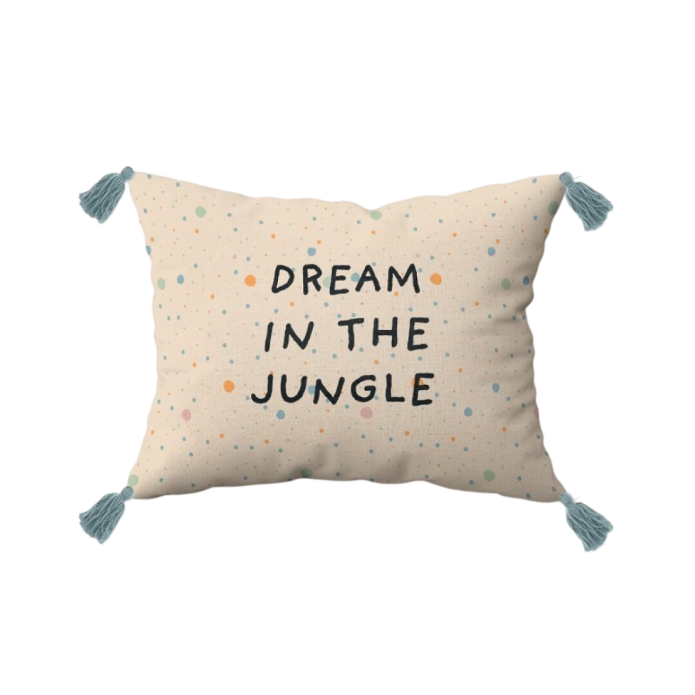 COJIN KIDS 30X40 ALGODON JUNGLE BEIGE UNIDAD