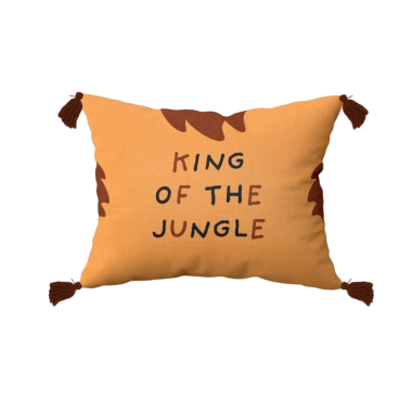 COJIN KIDS 30X40 ALGODON JUNGLE PEACH UNIDAD