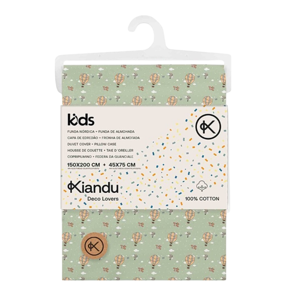 FUNDA EDREDON 150X200+F/ALMOHADA T/MENTA UNIDAD