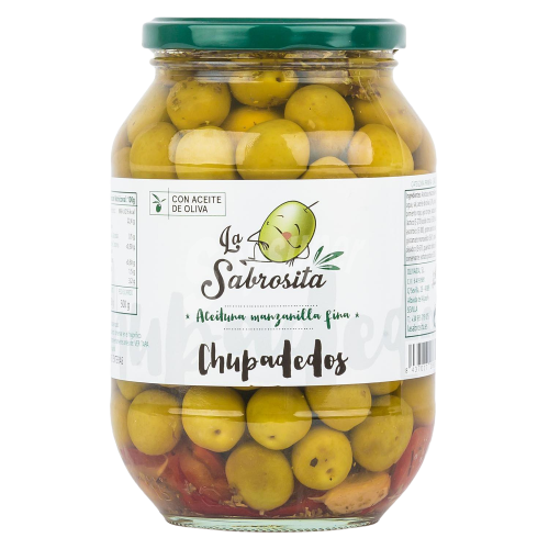 ACEITUNA LA SABROSITA CHUPADEDOS T/C 850 GR