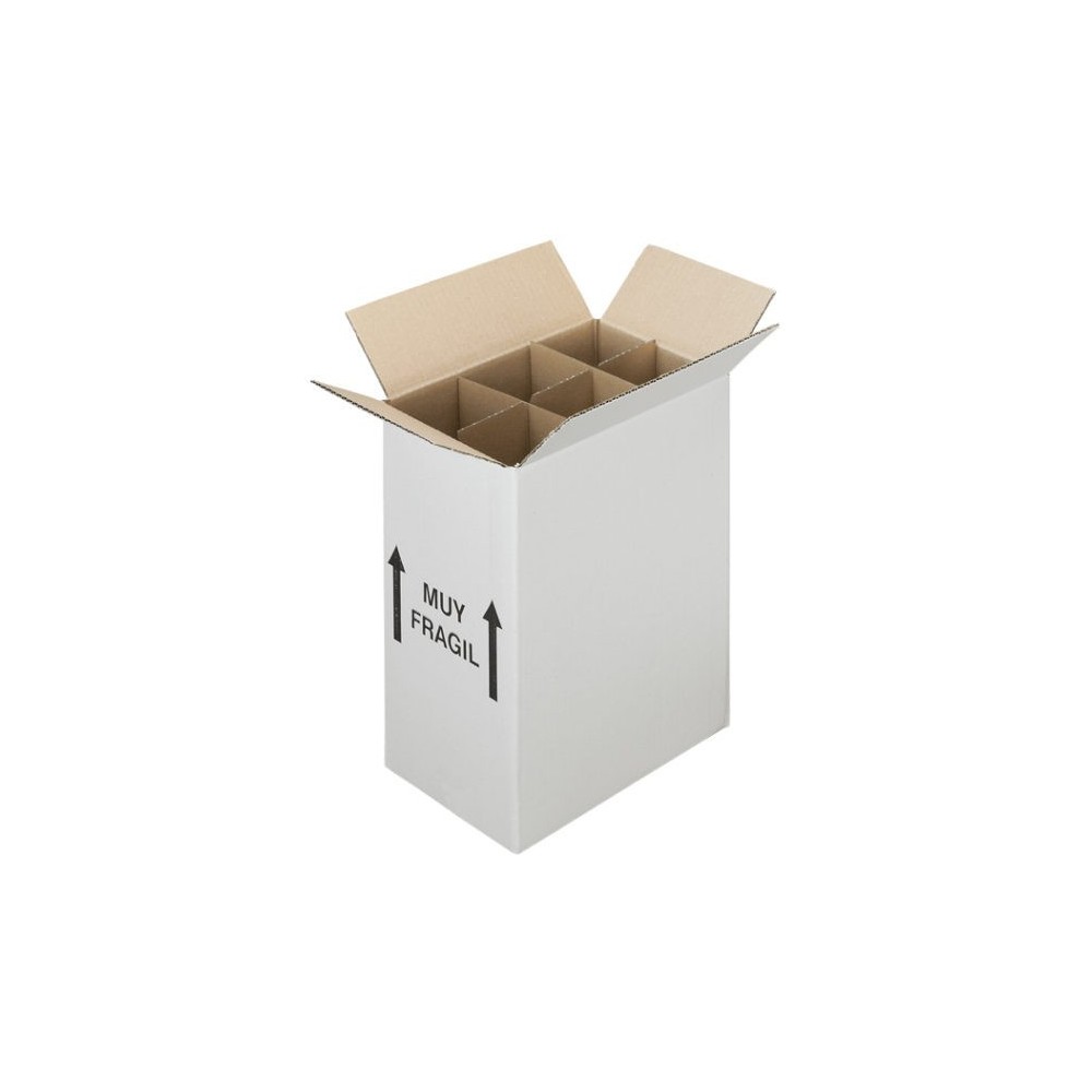BOTELLERO CARTON 6 BOTELLAS 405X270X355CM UNIDAD