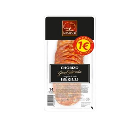 CHORIZO LONCHA IBERICO NAVIDUL 40GR. C/31329 (1€)