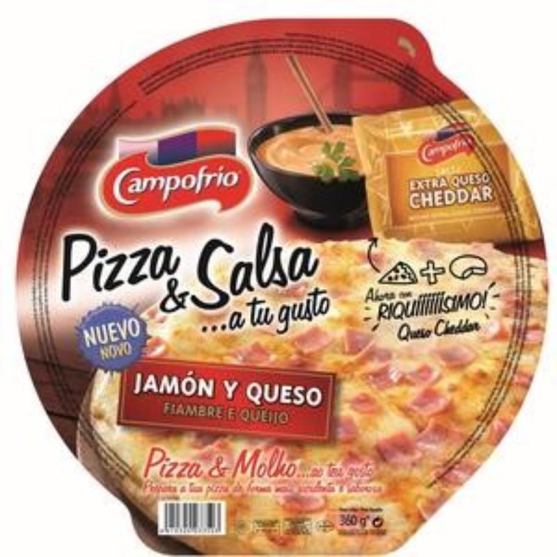 PIZZA CAMPF/360.GR.JAMON/QUESO MASA/FINA C/3350