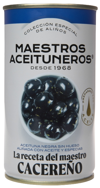 ACEITUNA M. ACEITUNEROS CACEREÑO NEGRA S/H L/370GR