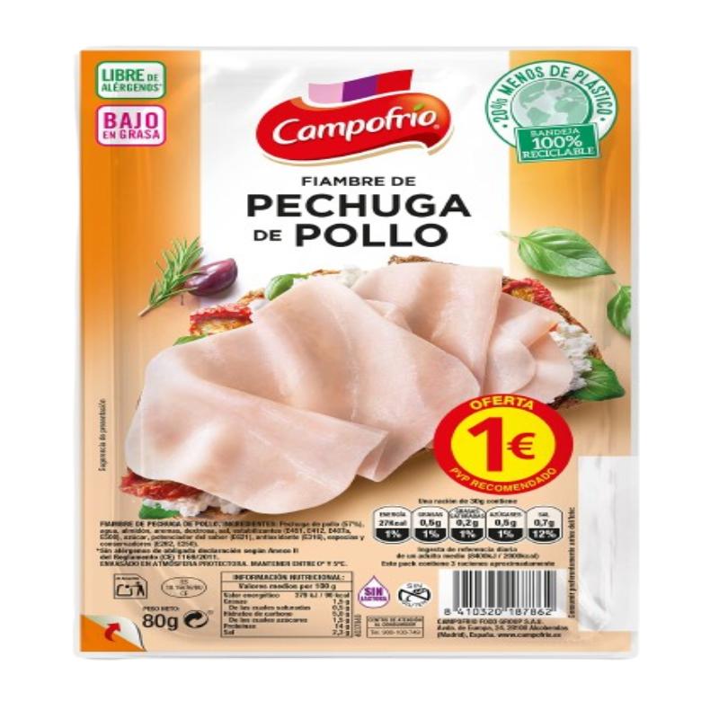 PECHUGA POLLO CAMP LONC EXTRAJ C/42188 (1€) B/75G