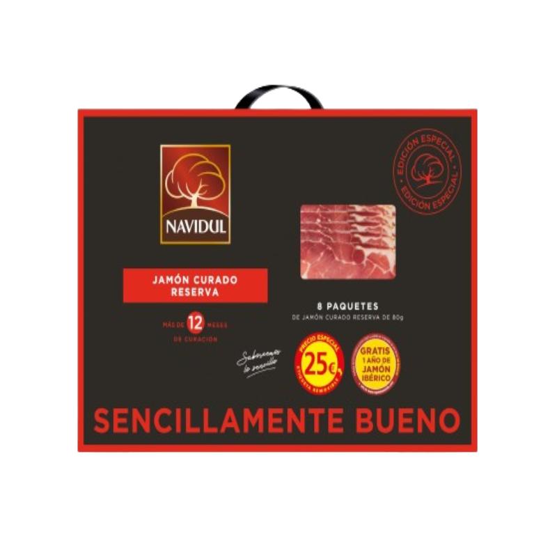 NAVIDUL MALETIN JAMON CURADO SOBRE 8X80G 640G