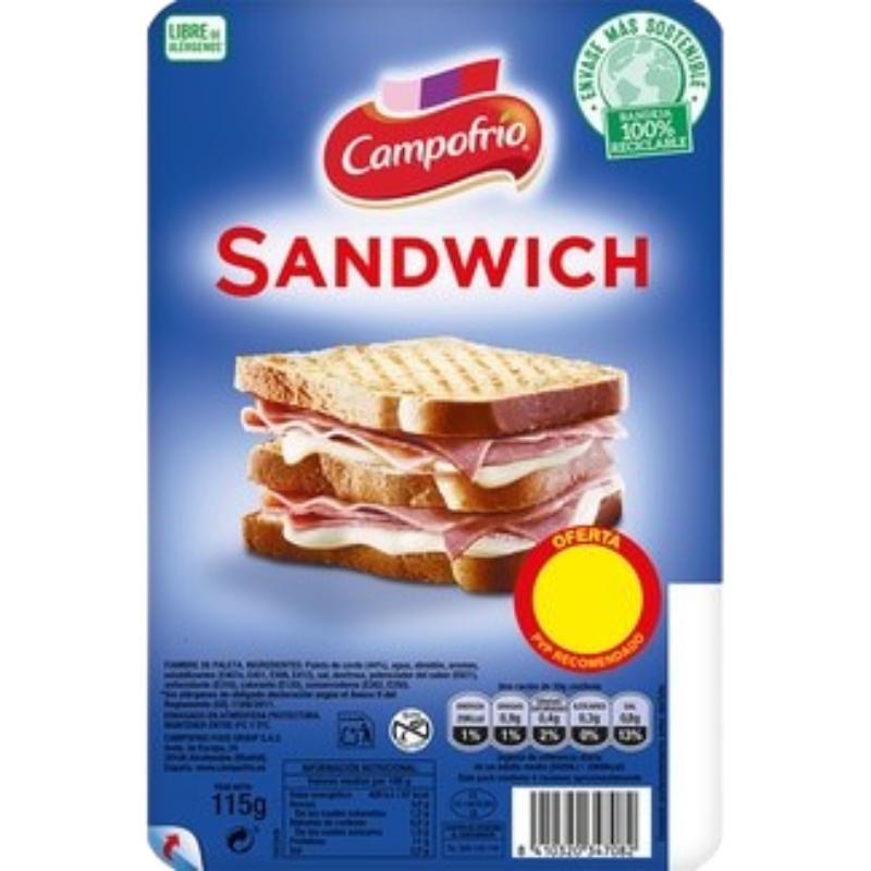 FBRE LONCHA CAMPOFRIO SANDWICH C/39123 (1€) P/115G