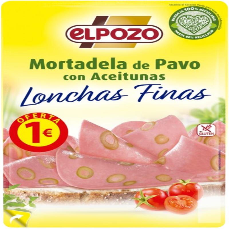 MORTADELA PAVO ACEITUNAS C/38235 CAMPF B/95GR (1€)