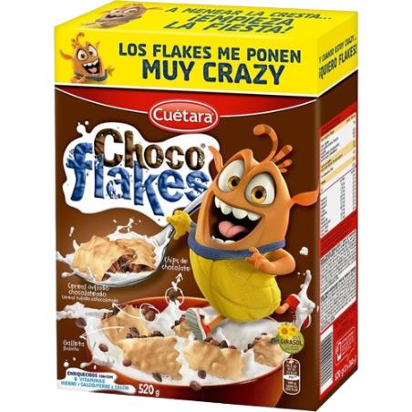 CEREALES CUETARA CHOCO-FLAKES CAJA 520.GR
