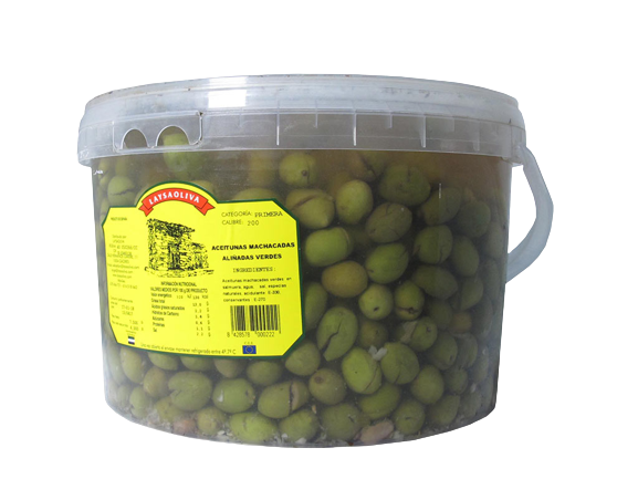 ACEITUNAS MACHACADAS VERDES HURDES GF/4 KG