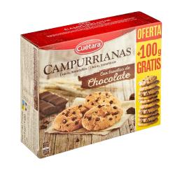 GALLETA CUETARA CAMPURRIANAS CHOCOLATE C/350 GR