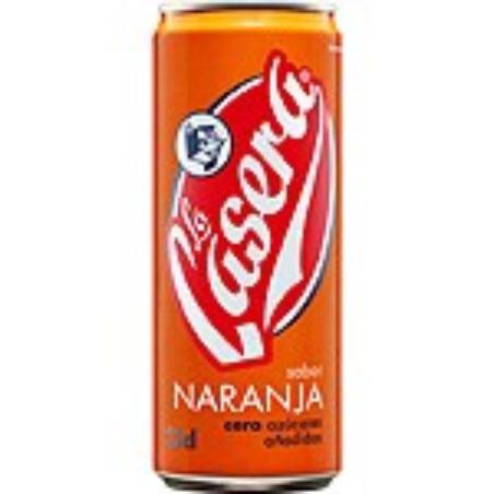 CASERA REFRESCO NARANJA LATA 33 CL