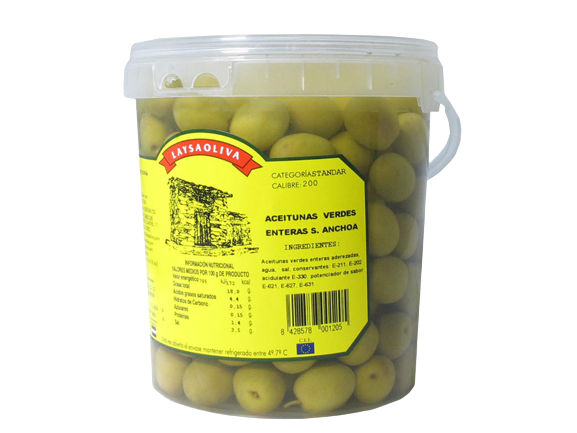 ACEITUNAS VERDE ENTERA S/A HURDES GF/4 KG