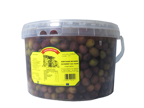 ACEITUNAS ALIÑADAS RAJADAS NATURAL GF/4 KG