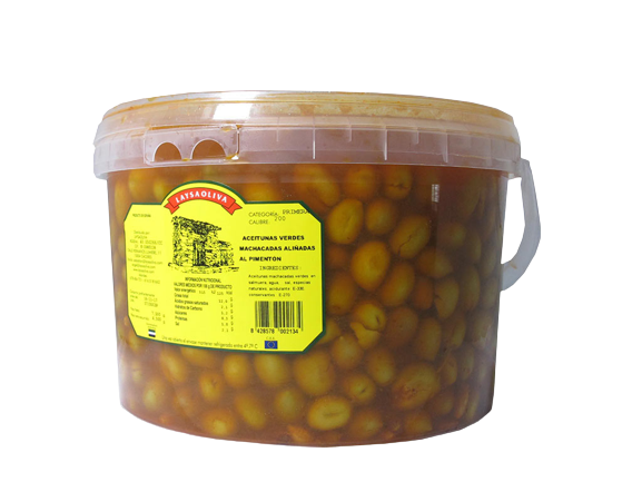 ACEITUNAS MACHACADAS PIMENTÓN HURDES GF/4 KG