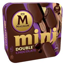 HELADO FRIGO MAGNUM MINI DOBLE CHOCOLATE P/6 UD