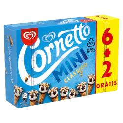 HELADO FRIGO CORNETTO MINI CLASICO P/6+2 UD