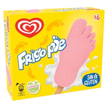 HELADO FRIGO FRIGOPIE FRESA P/6U