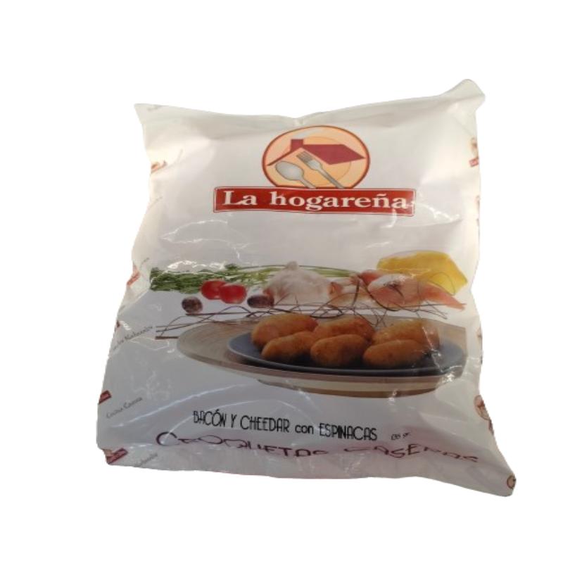 CROQUETA HOGAREÑA ESPINACA/B/CHEDDAR.B/1.KG