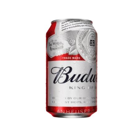 CERVEZA BUDWEISER LATA 33 CL.