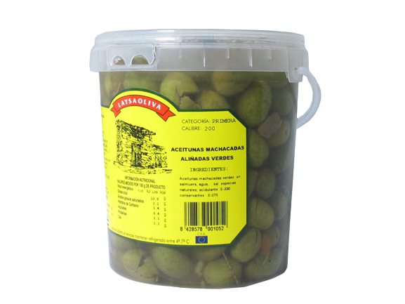 ACEITUNAS MACHACADAS VERDE HURDES C/ 650GR