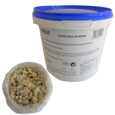 QUESO AZUL DESMIGADO R/PICOT CUBO1.50.KG