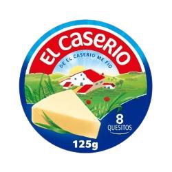 QUESO PORCIONES CASERIO  ESTUCHE 8UD 125 GR