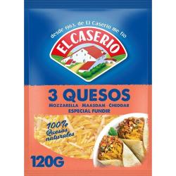 QUESO RALLADO 4 QUESOS CASERIO BOLSA 120.GR.
