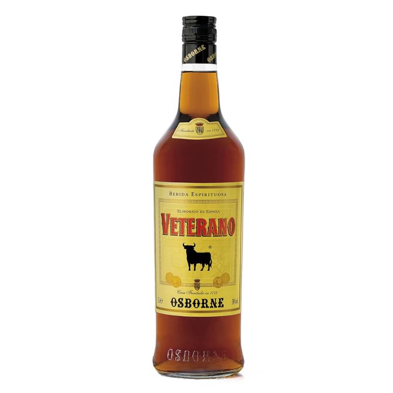 BRANDY VETERANO 30º ESPIRITUOSO BOTELLA 1 LITRO