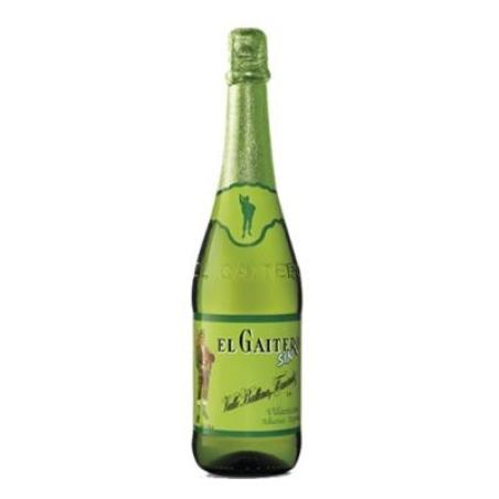 SIDRA EL GAITERO SIN ALCOHOL (VERDE) BOTELLA 75 CL