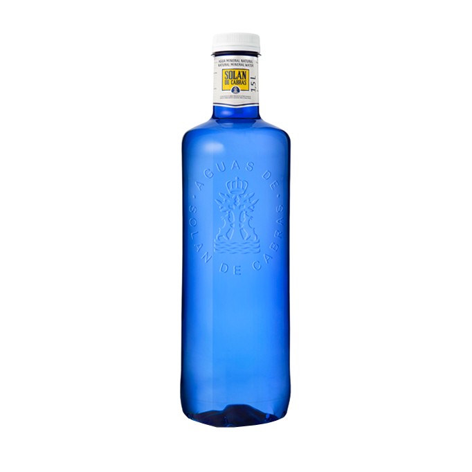 AGUA MINERAL SOLAN CABRAS BOT/AZUL 1,5 LITROS
