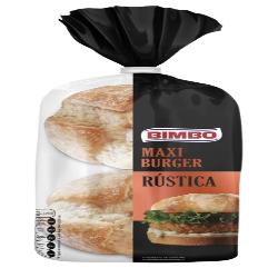 PAN BIMBO BURGUER MAXI RUSTICA 4 UDS