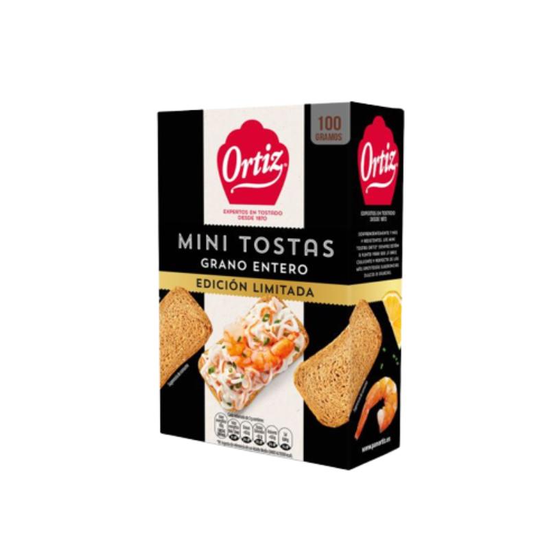 BISCOTTE TOSTAS MINI RECTANG.INTEGR ORTIZ P/100 GR