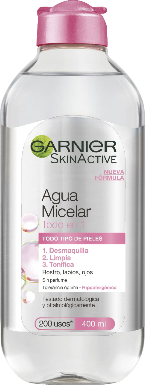 AGUA MICELAR GARNIER TODO EN 1 B/400 ML