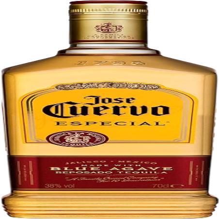 TEQUILA JOSE CUERVO ESPECIAL REPOSADO 38º  B/70CL.