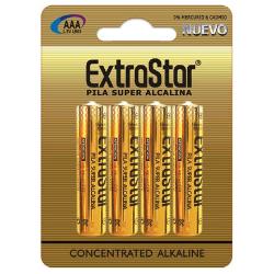 PILAS EXTRASTAR SUPER ALCALINA LR03 (AAA) BL/4 UD.