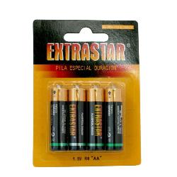 PILAS EXTRASTAR ESPECIAL DURACION "R6"(AA) B/4 UD