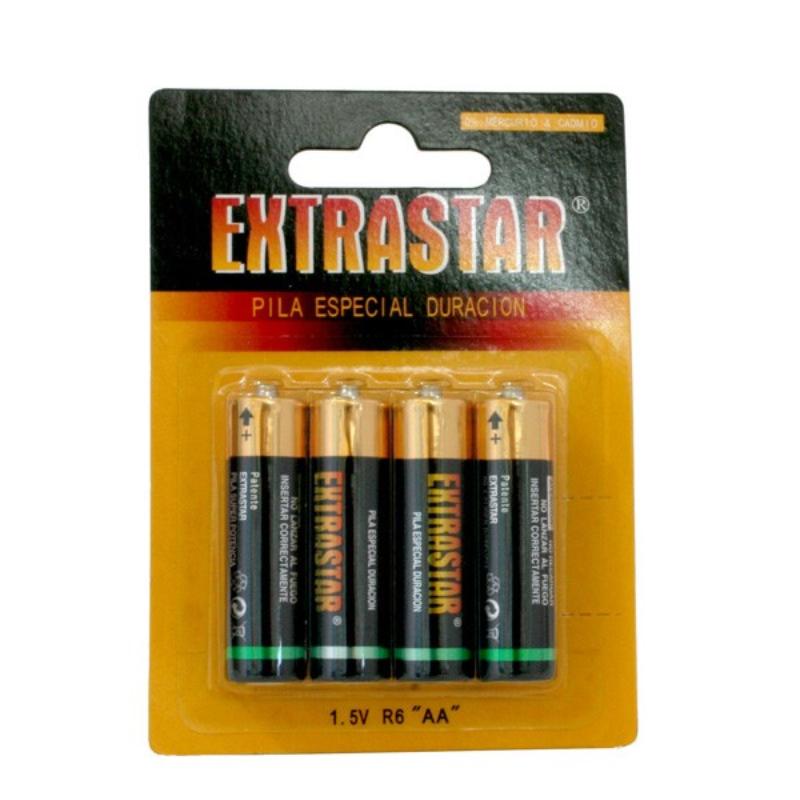 PILAS EXTRASTAR ESPECIAL DURACION "R6"(AA) B/4 UD